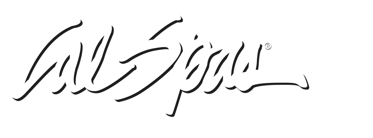 Calspas White logo hot tubs spas for sale Cape Coral